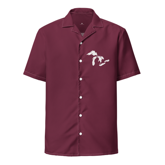 Great Lakes Button Shirt | Old Mission Burgundy