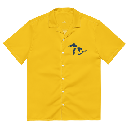 Great Lakes Button Shirt | Maize/Navy