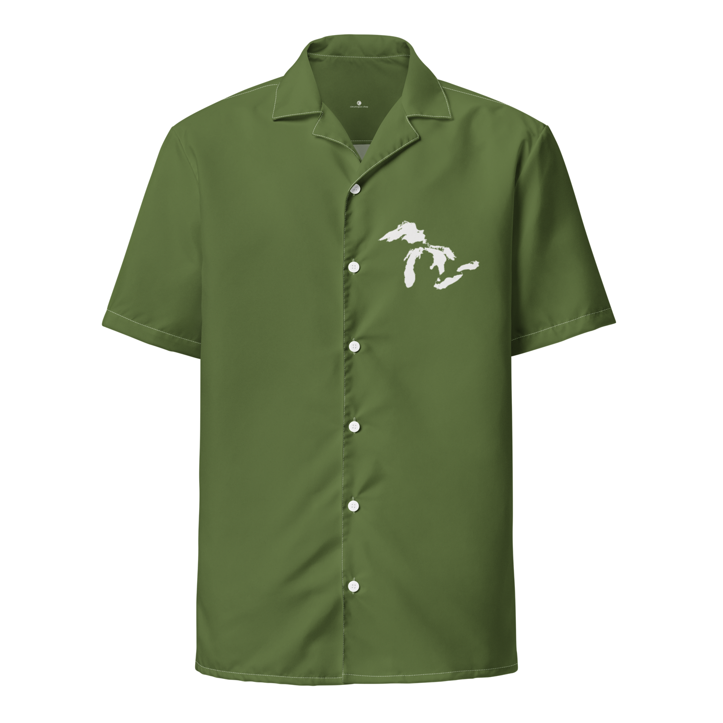 Great Lakes Button Shirt | Olive Green