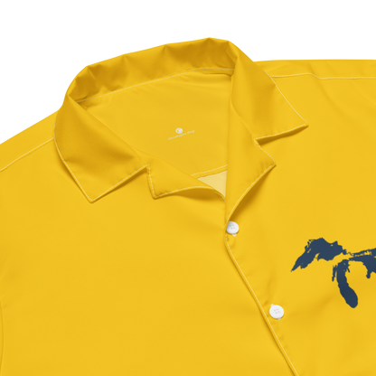 Great Lakes Button Shirt | Maize/Navy