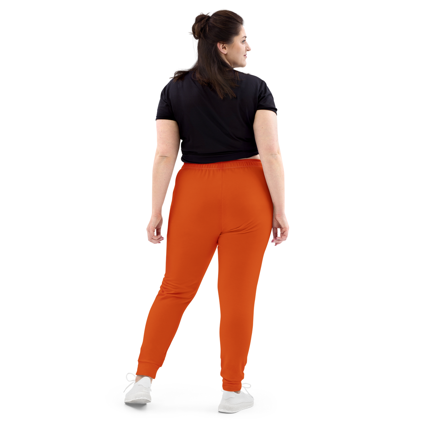 Michigan Upper Peninsula Joggers (w/ UP Outline) | Women's - Maple Leaf Orange