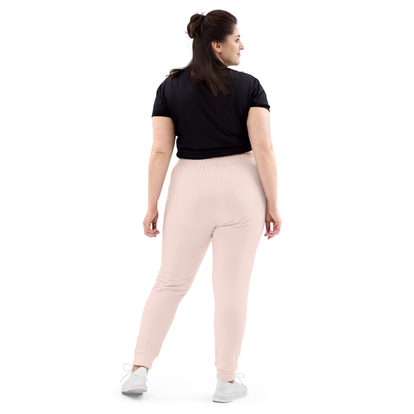 Michigan Upper Peninsula Joggers (w/ UP Outline) | Women's - Champagne Pink