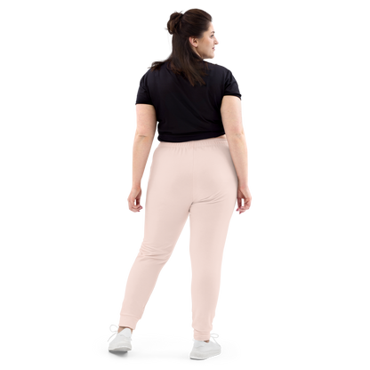 Michigan Upper Peninsula Joggers (w/ UP Outline) | Women's - Champagne Pink