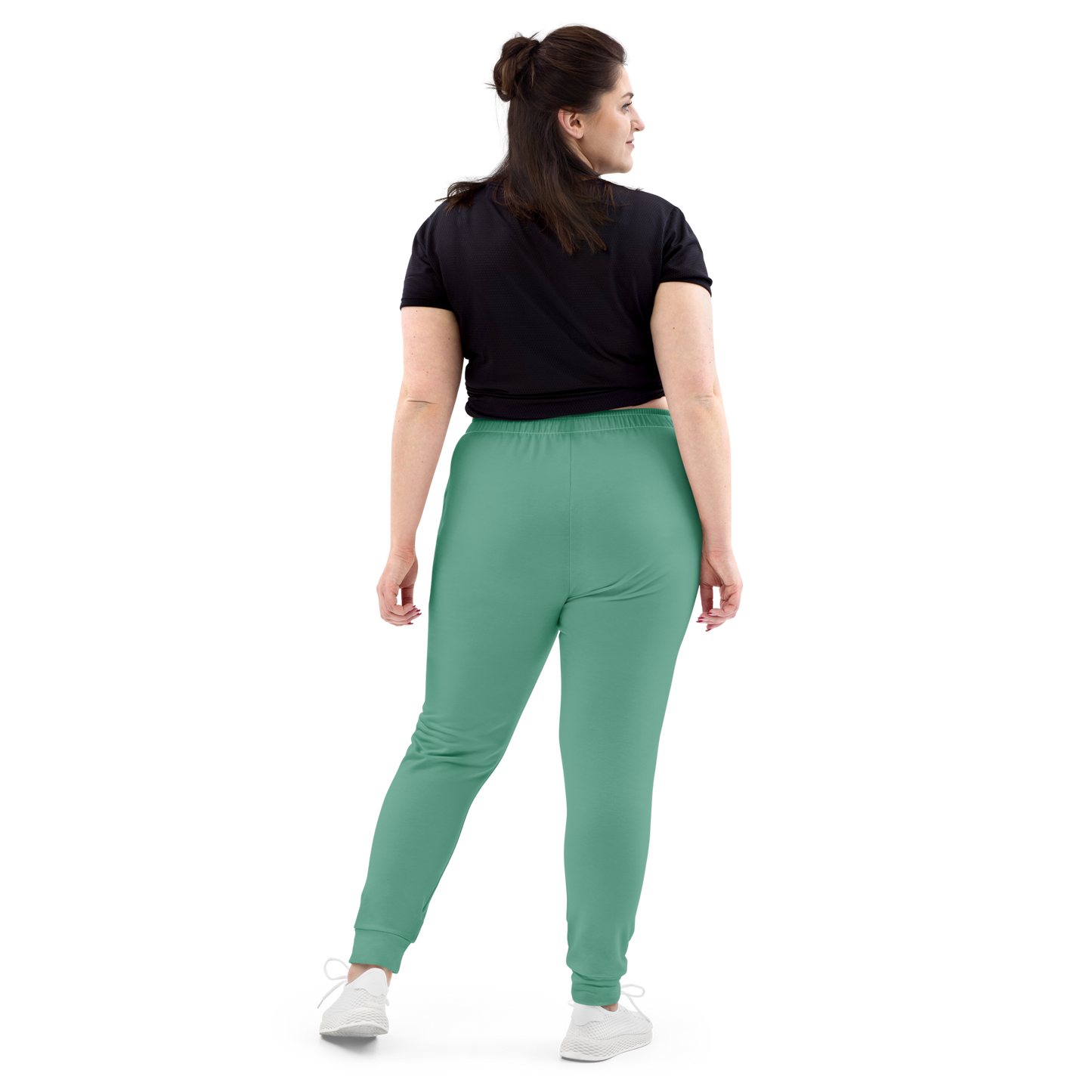 Michigan Upper Peninsula Joggers (w/ UP Outline) | Women's - Metallic Mint Green