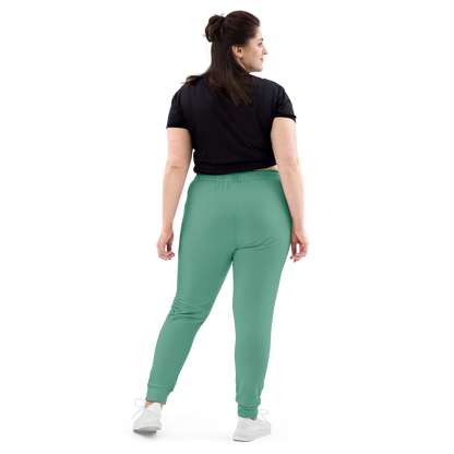 Michigan Upper Peninsula Joggers (w/ UP Outline) | Women's - Metallic Mint Green