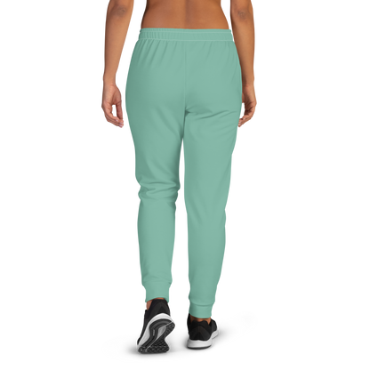 Michigan Upper Peninsula Joggers (w/ UP Outline) | Women's - Metallic Mint Green