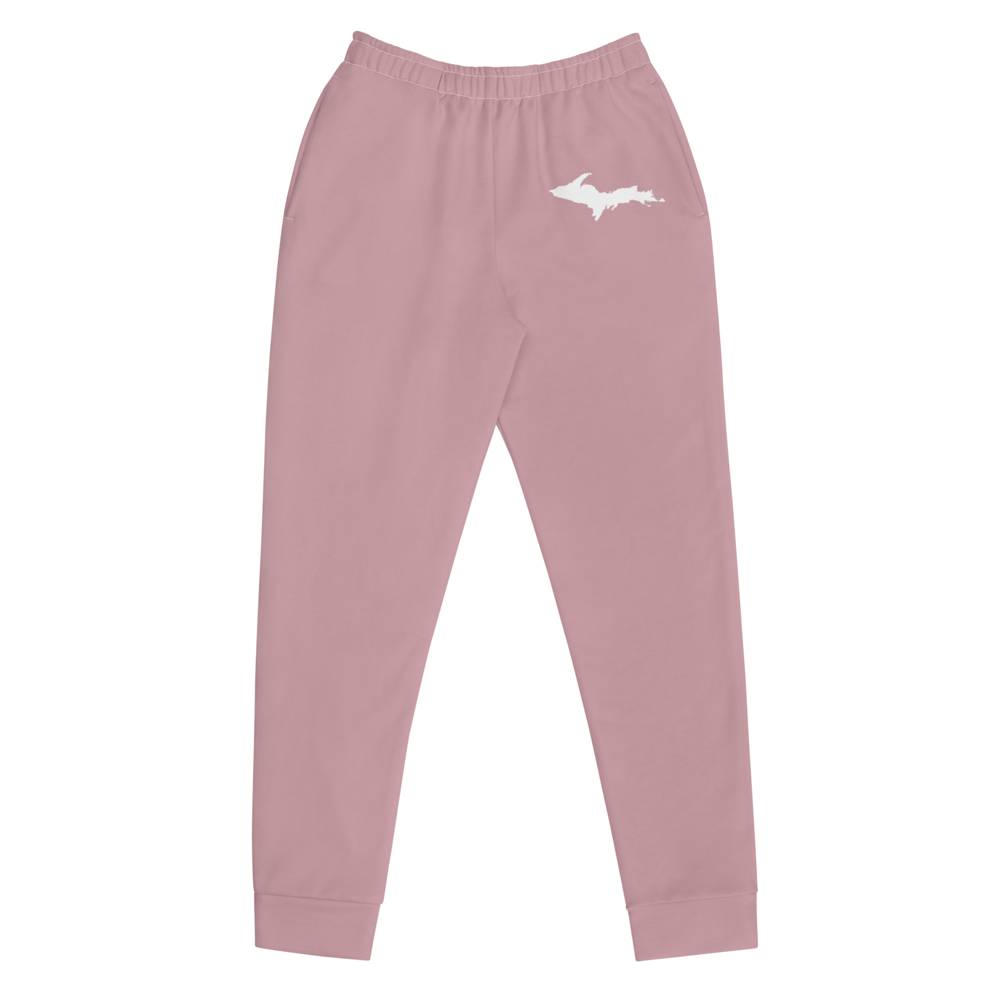 Michigan Upper Peninsula Joggers (w/ UP Outline) | Women's - Cherry Blossom Pink