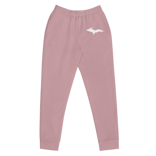 Michigan Upper Peninsula Joggers (w/ UP Outline) | Women's - Cherry Blossom Pink