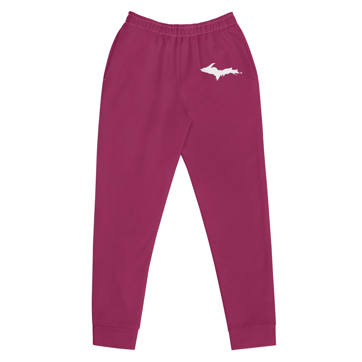 Michigan Upper Peninsula Joggers (w/ UP Outline) | Women's - Ruby Red