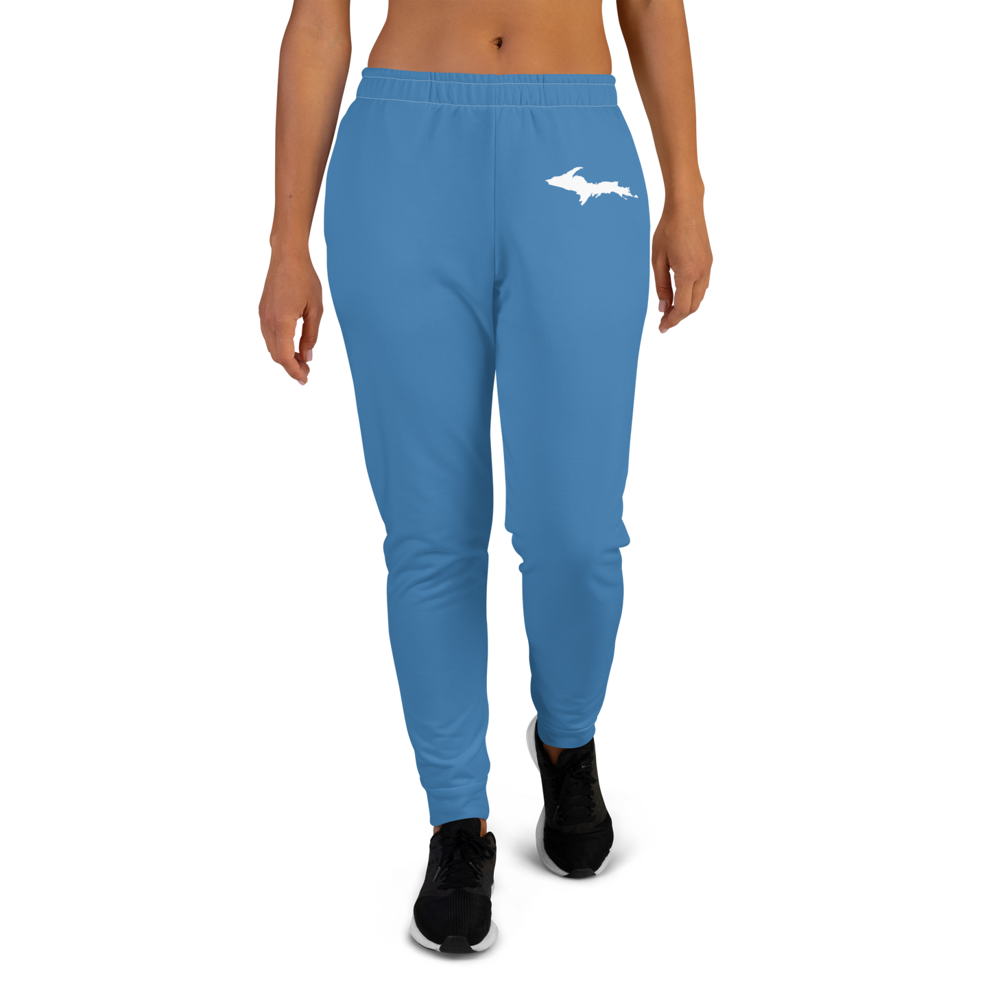 Michigan Upper Peninsula Joggers (w/ UP Outline) | Women's - Lake Superior Blue