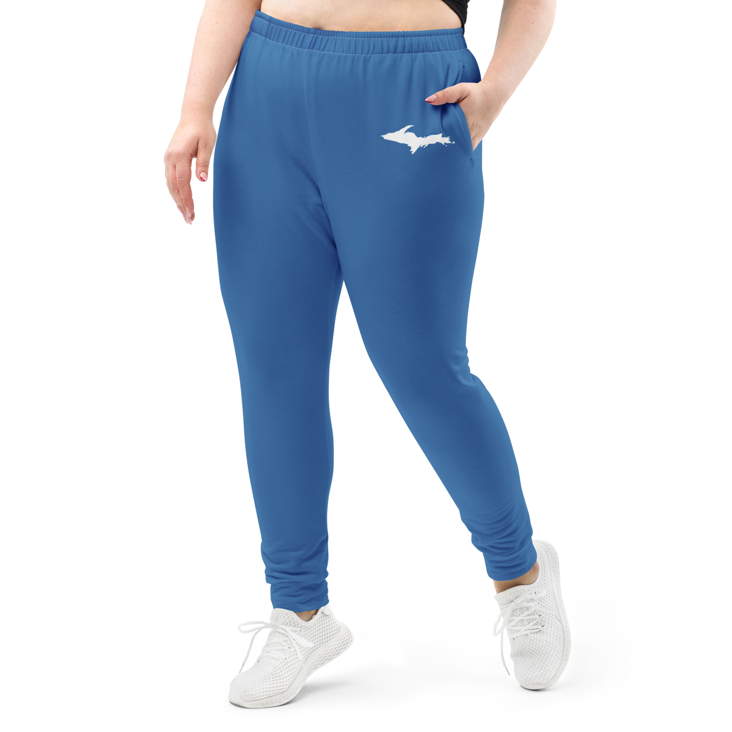 Michigan Upper Peninsula Joggers (w/ UP Outline) | Women's - Lake Superior Blue