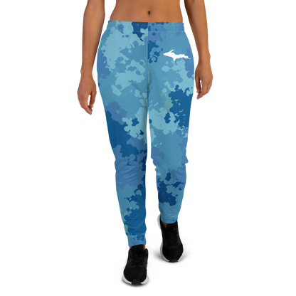 Michigan Upper Peninsula Joggers (w/ UP Outline) | Women's - Great Lakes Camo