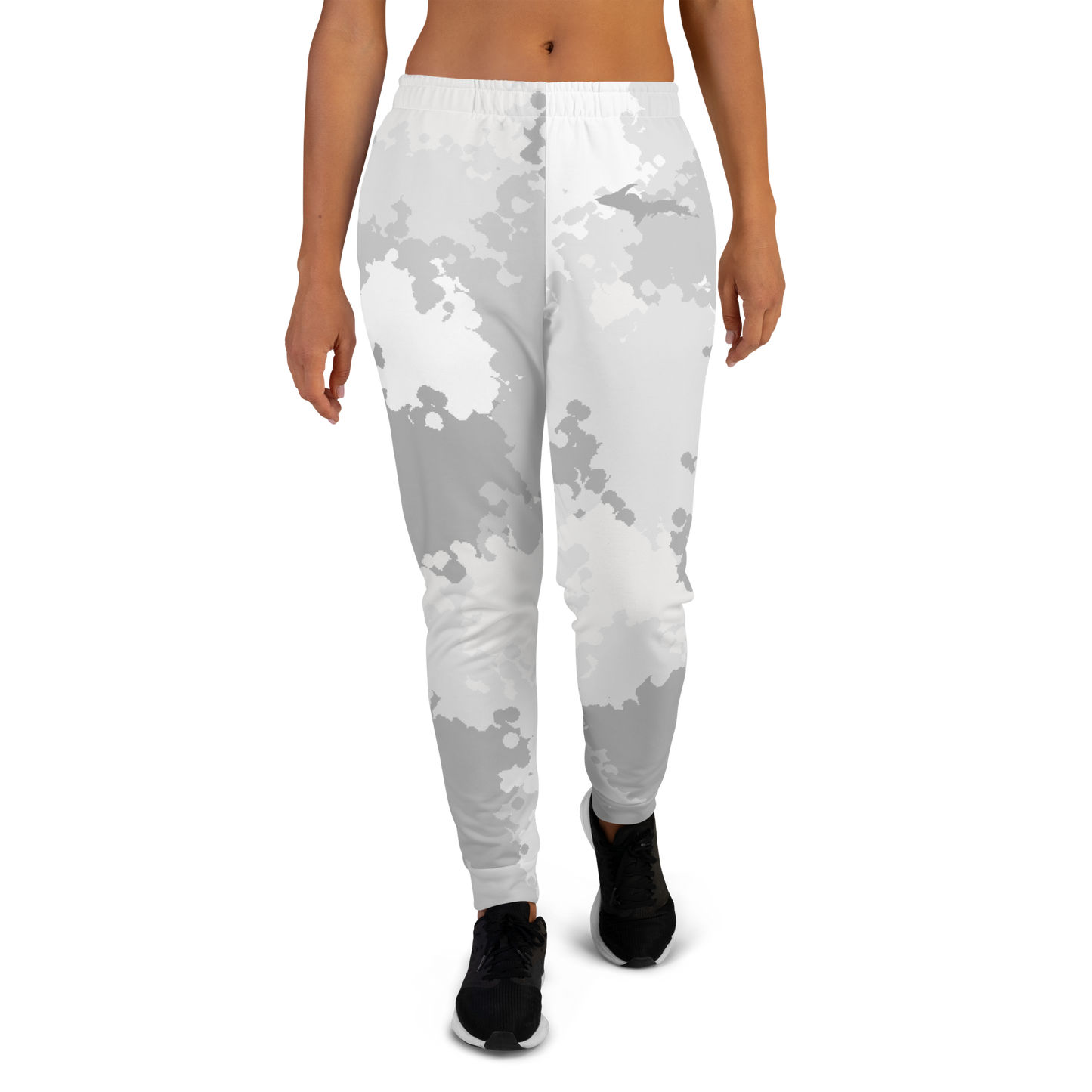 Michigan Upper Peninsula Joggers (w/ UP Outline) | Women's - Snow Camo