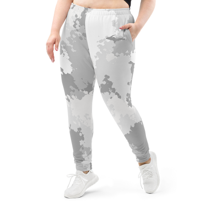 Michigan Upper Peninsula Joggers (w/ UP Outline) | Women's - Snow Camo