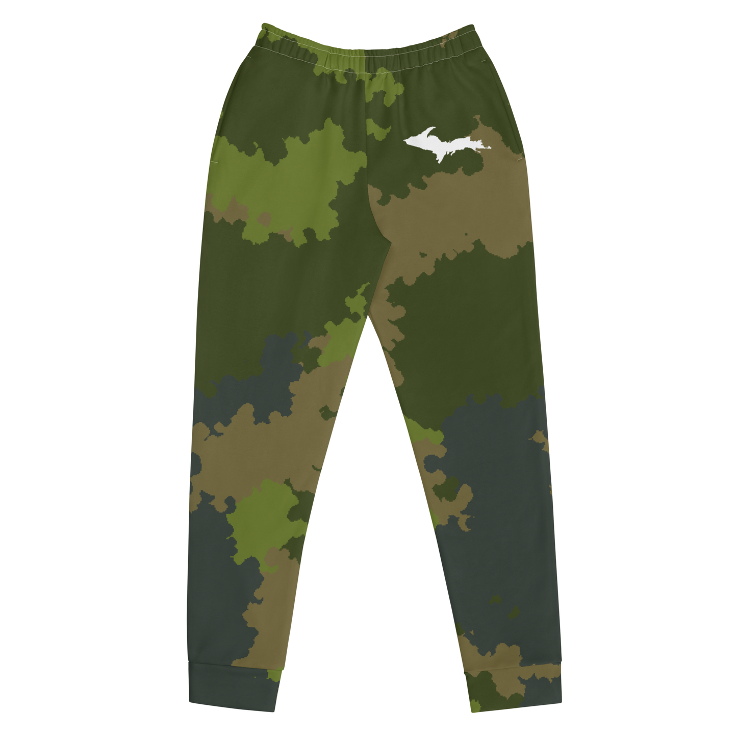 Michigan Upper Peninsula Joggers (w/ UP Outline) | Women's - Woodland Camo