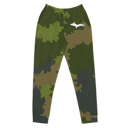 Michigan Upper Peninsula Joggers (w/ UP Outline) | Women's - Woodland Camo