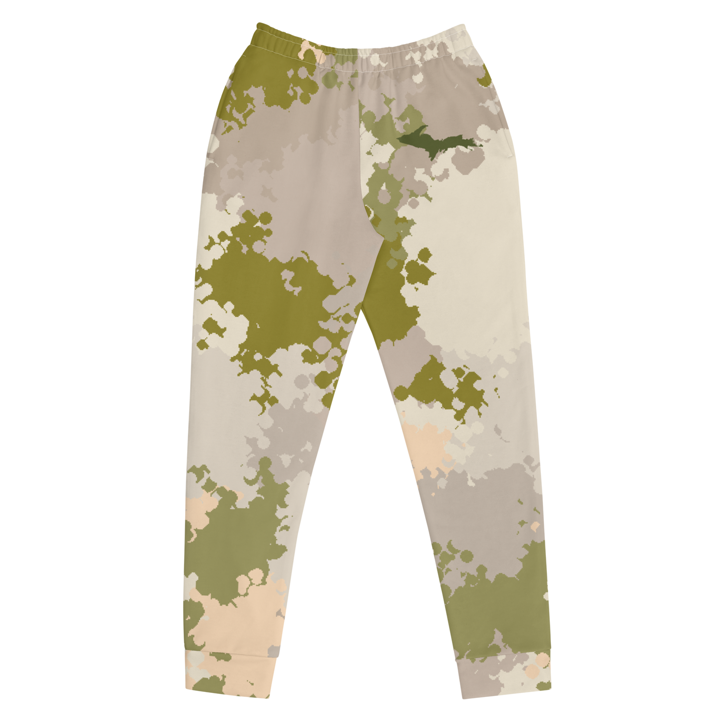 Michigan Upper Peninsula Joggers (w/ UP Outline) | Women's - Rosy Mound Camo