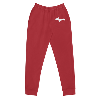 Michigan Upper Peninsula Joggers (w/ UP Outline) | Women's - Thimbleberry Red