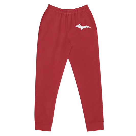 Michigan Upper Peninsula Joggers (w/ UP Outline) | Women's - Thimbleberry Red