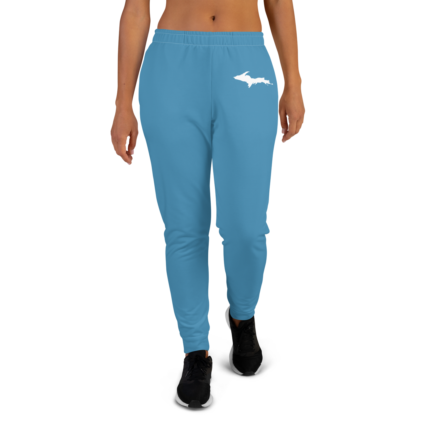 Michigan Upper Peninsula Joggers (w/ UP Outline) | Women's - Lake Michigan Blue