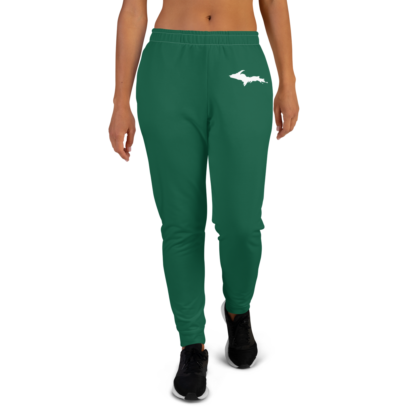 Michigan Upper Peninsula Joggers (w/ UP Outline) | Women's - Superior Green