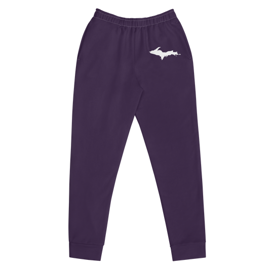 Michigan Upper Peninsula Joggers (w/ UP Outline) | Women's - Blackcurrant Color