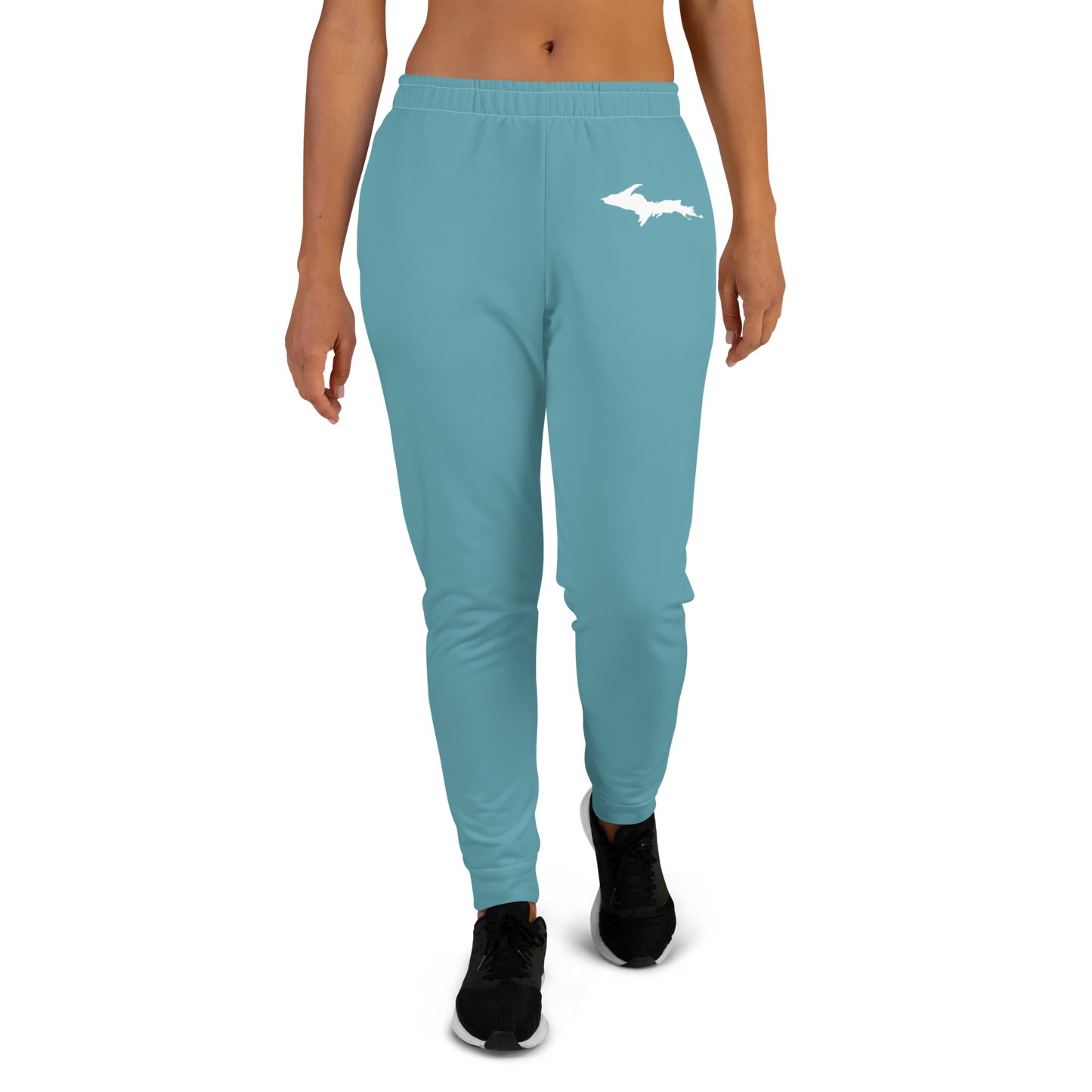 Michigan Upper Peninsula Joggers (w/ UP Outline) | Women's - Lake Huron Blue