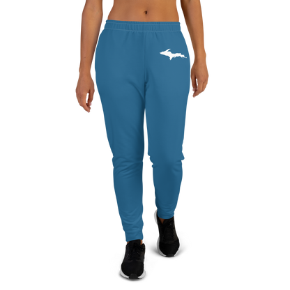 Michigan Upper Peninsula Joggers (w/ UP Outline) | Women's - Blueberry