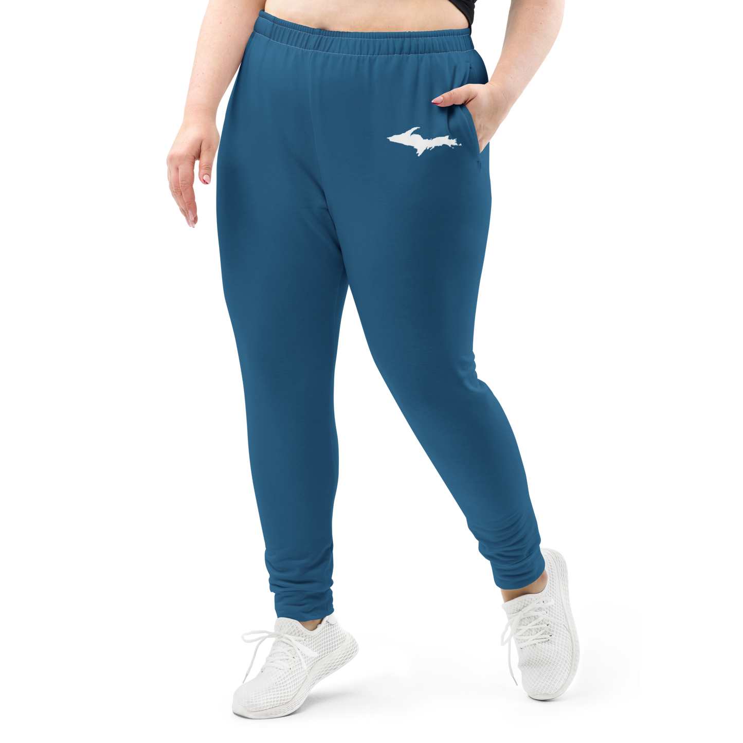 Michigan Upper Peninsula Joggers (w/ UP Outline) | Women's - Blueberry