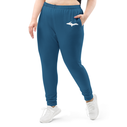 Michigan Upper Peninsula Joggers (w/ UP Outline) | Women's - Blueberry