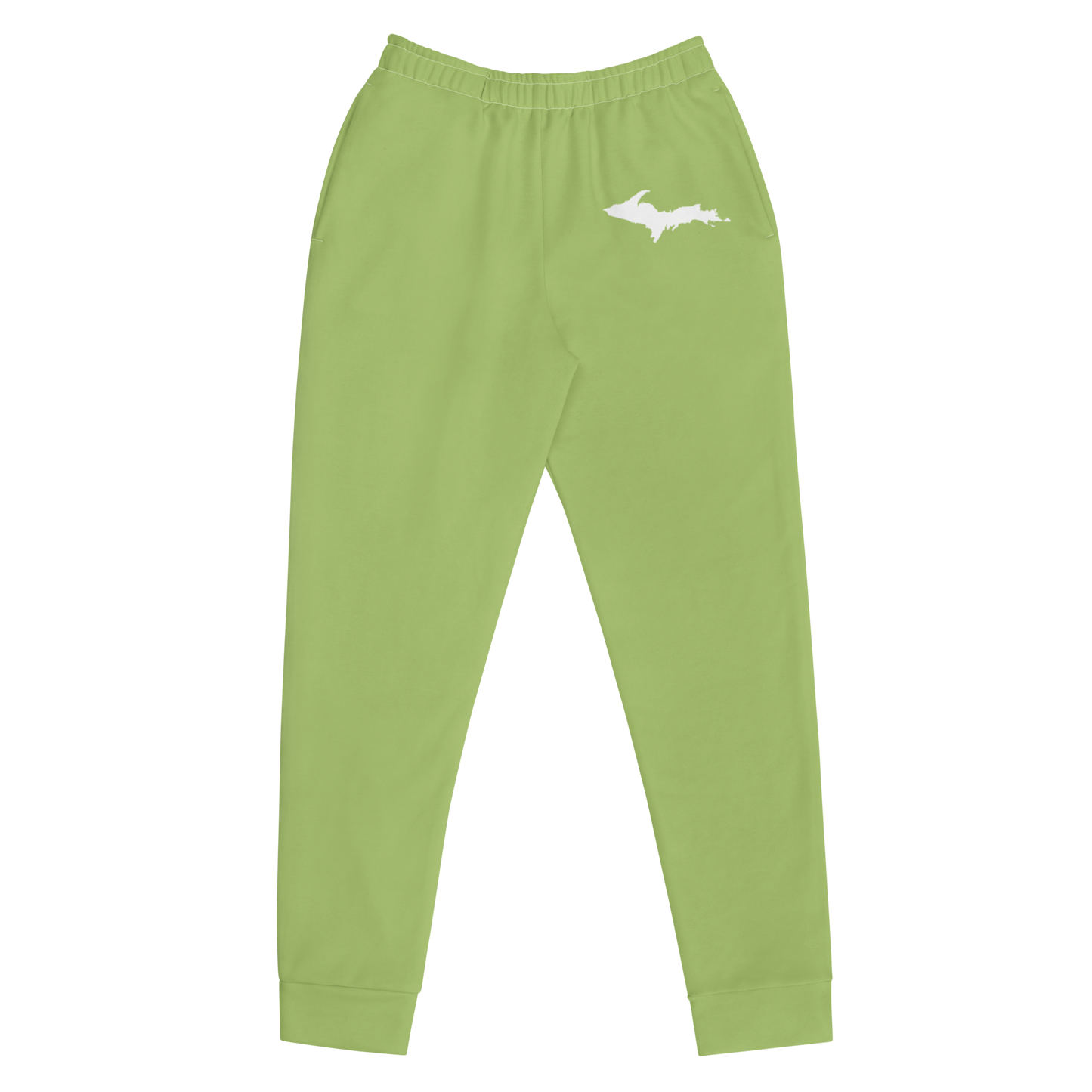 Michigan Upper Peninsula Joggers (w/ UP Outline) | Women's - Gooseberry Green