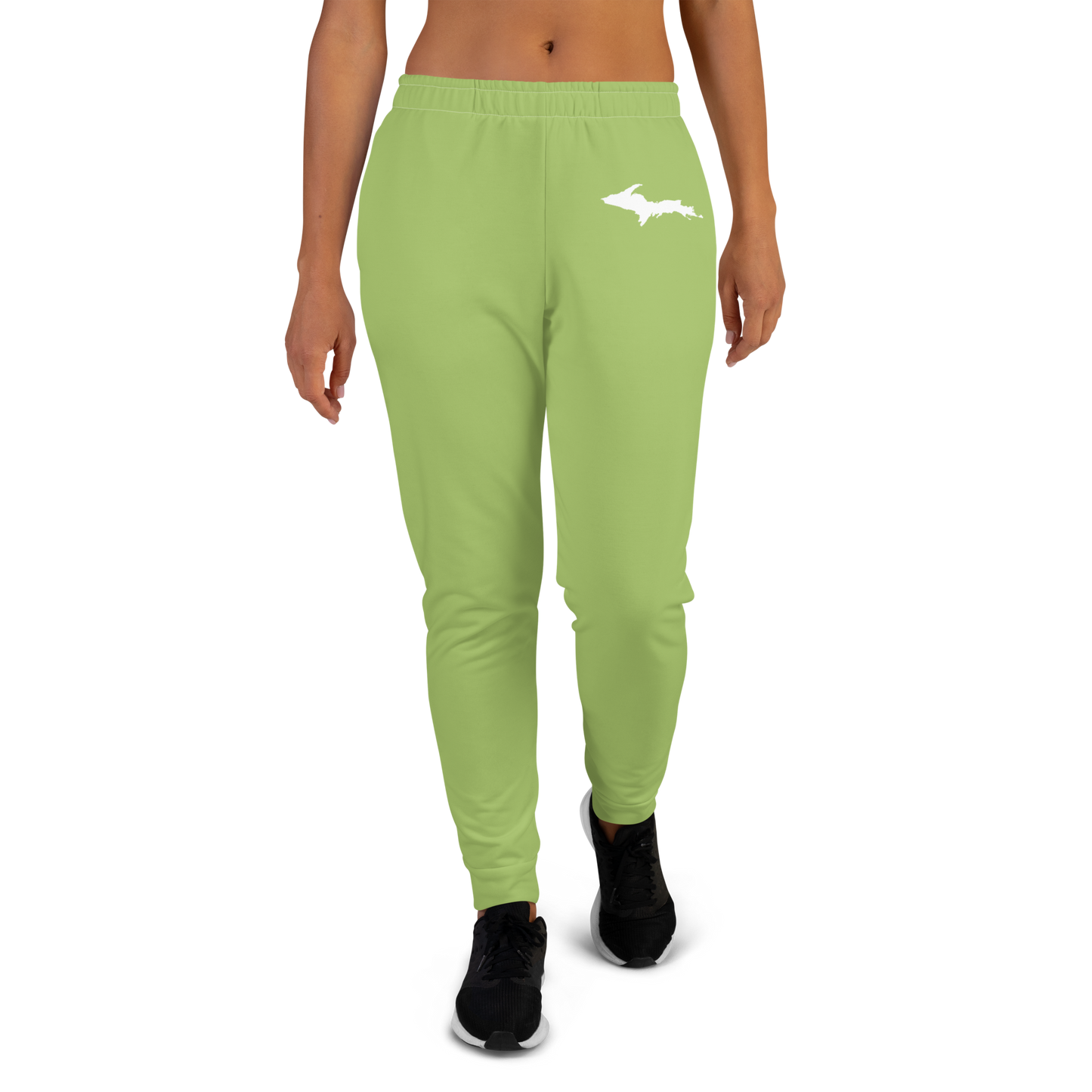 Michigan Upper Peninsula Joggers (w/ UP Outline) | Women's - Gooseberry Green