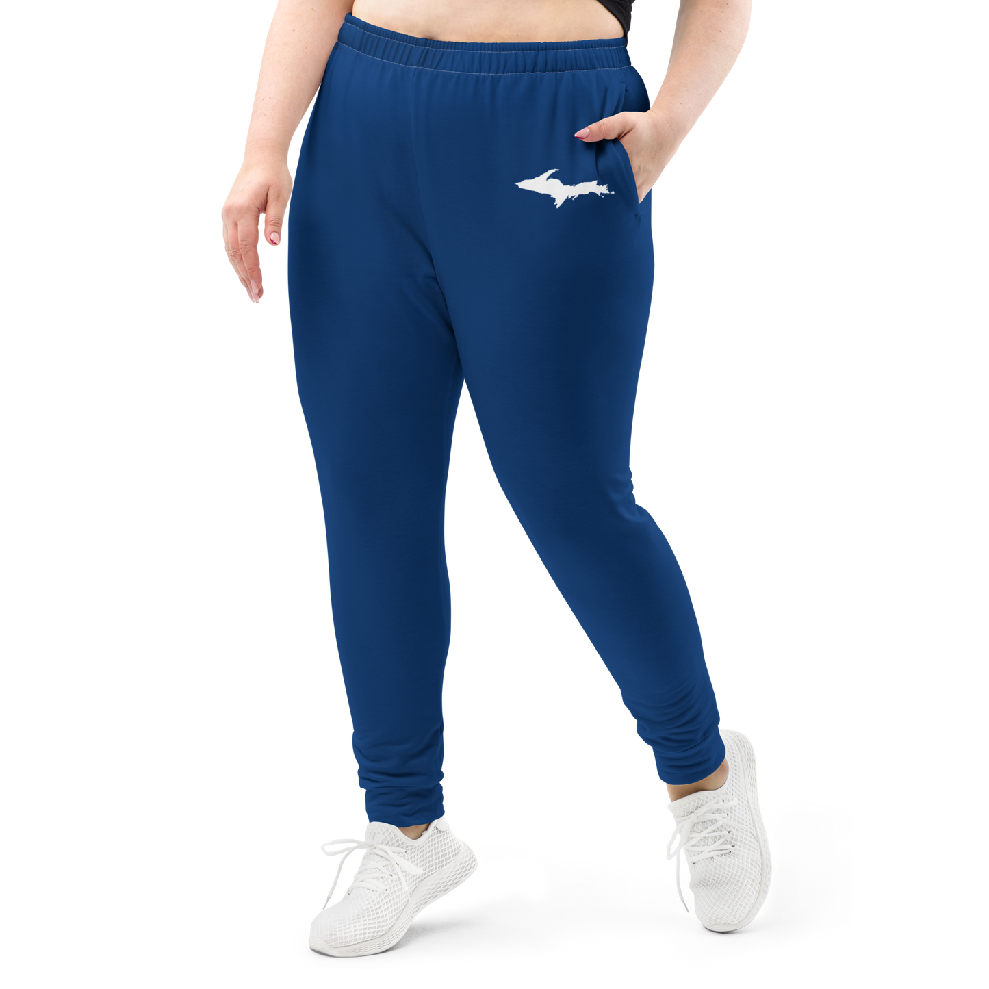 Michigan Upper Peninsula Joggers (w/ UP Outline) | Women's - Dearborn Blue