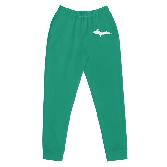 Michigan Upper Peninsula Joggers (w/ UP Outline) | Women's - Emerald Green
