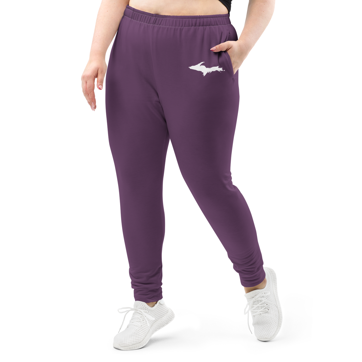 Michigan Upper Peninsula Joggers (w/ UP Outline) | Women's - Plum