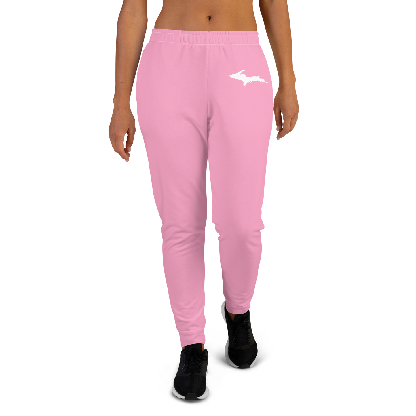 Michigan Upper Peninsula Joggers (w/ UP Outline) | Women's - '67 Caddie Pink