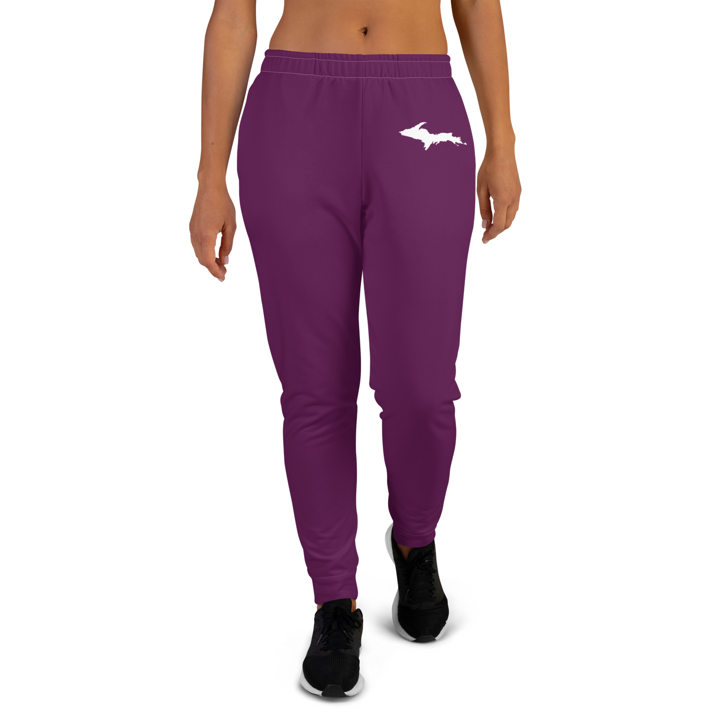 Michigan Upper Peninsula Joggers (w/ UP Outline) | Women's - Tyrian Purple