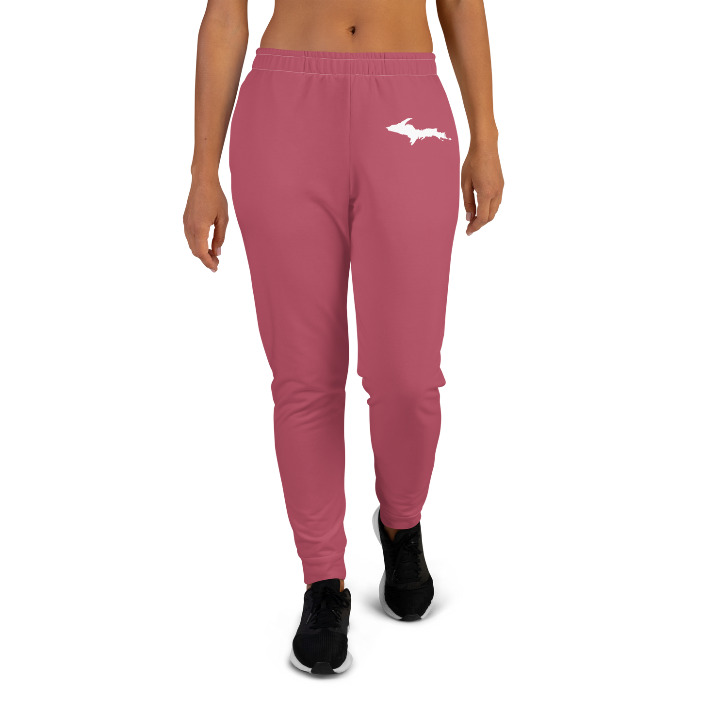 Michigan Upper Peninsula Joggers (w/ UP Outline) | Women's - Popstar Pink