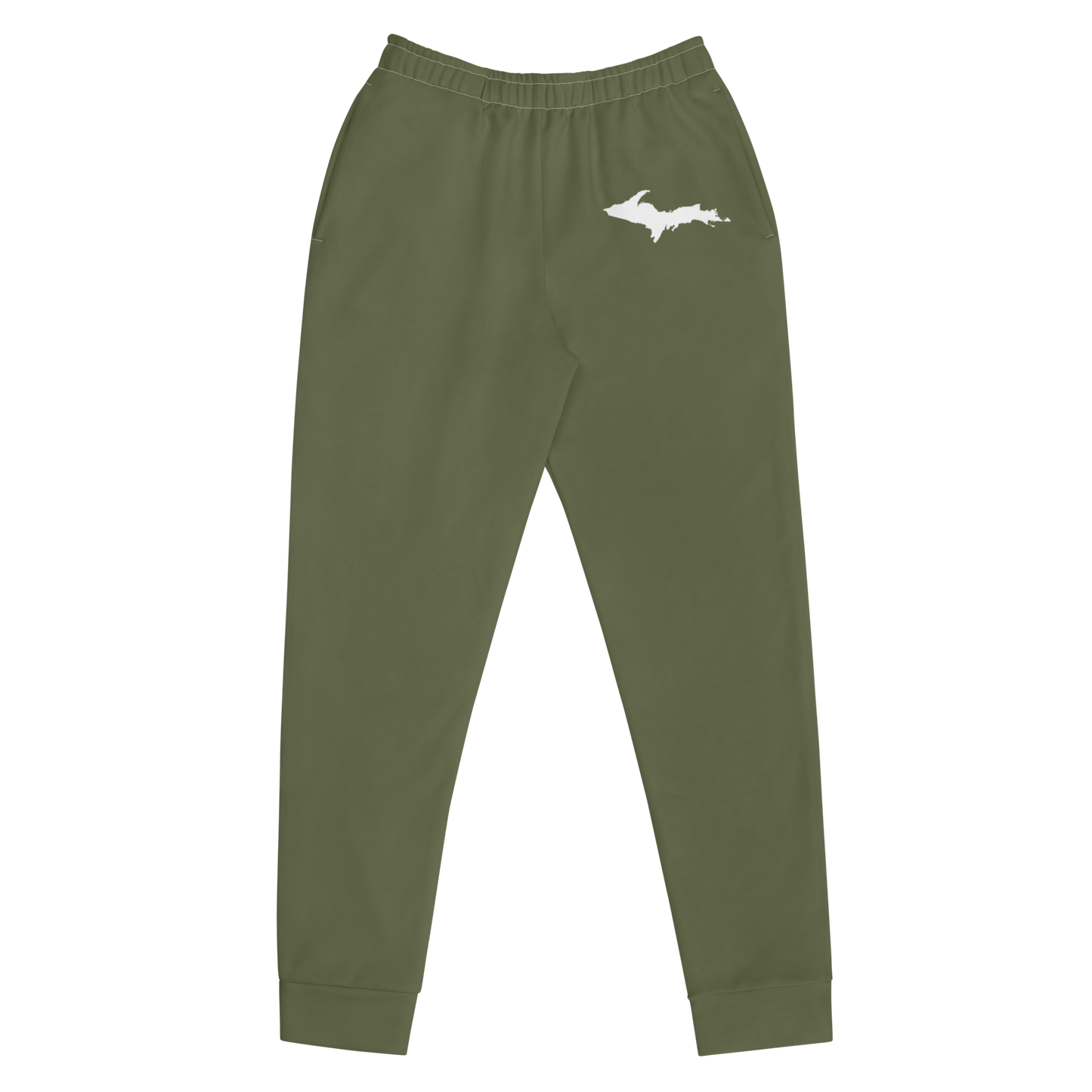 Michigan Upper Peninsula Joggers (w/ UP Outline) | Women's - Army Green