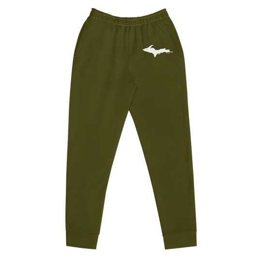 Michigan Upper Peninsula Joggers (w/ UP Outline) | Women's - Military Green