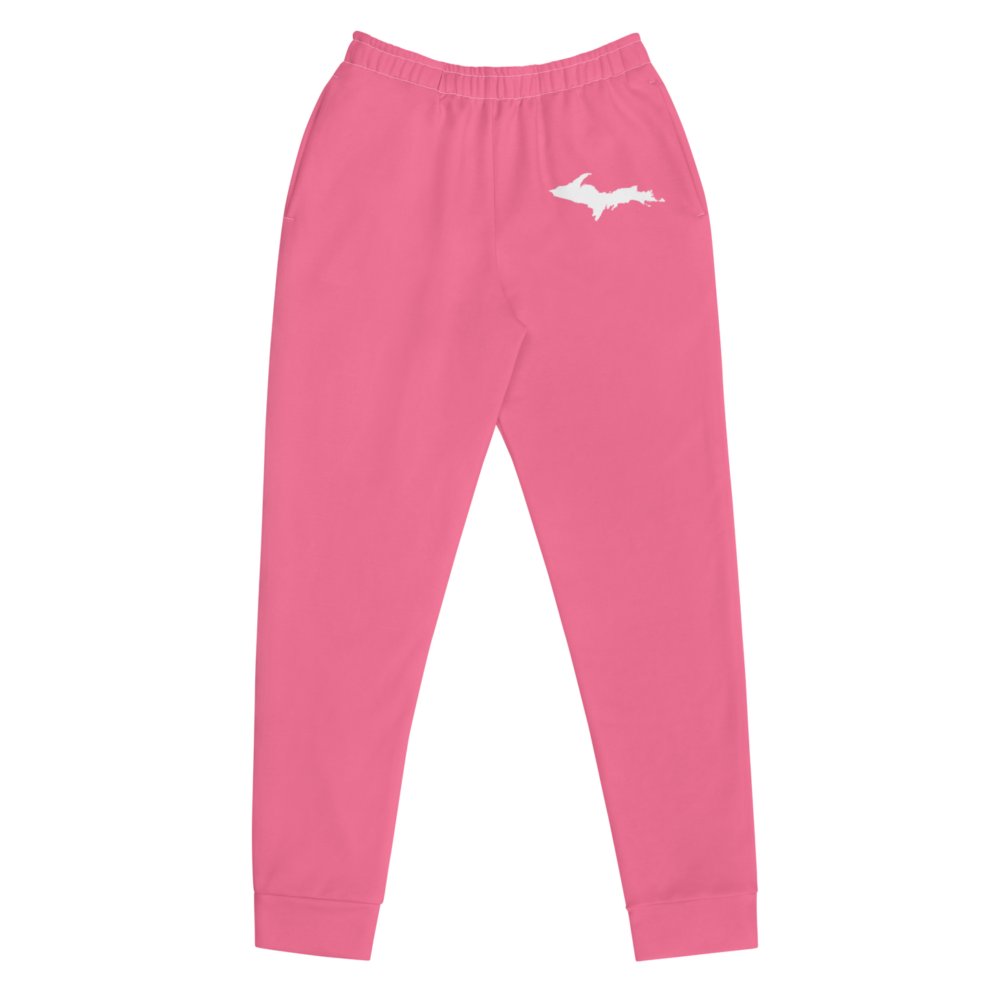 Michigan Upper Peninsula Joggers (w/ UP Outline) | Women's - Rhodochrosite Pink