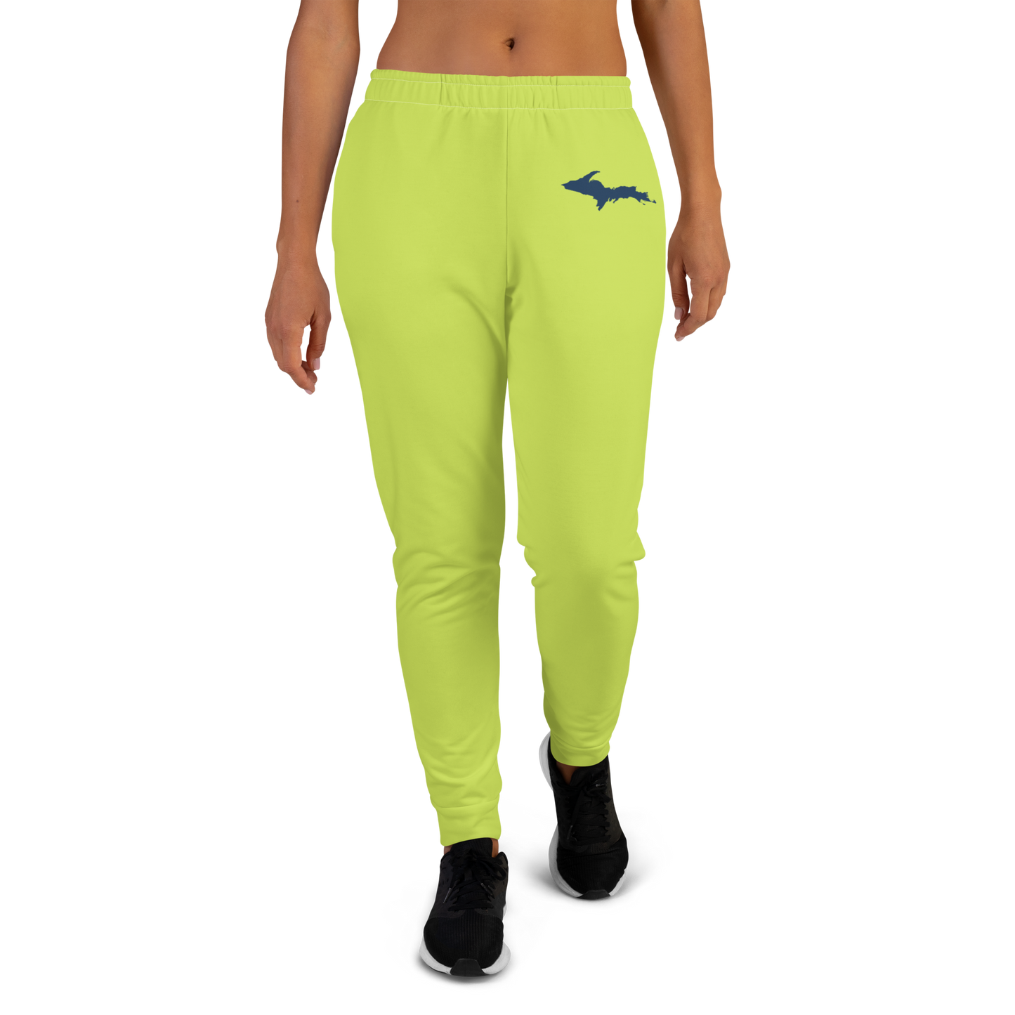 Michigan Upper Peninsula Joggers (w/ UP Outline) | Women's - Gooseberry Green