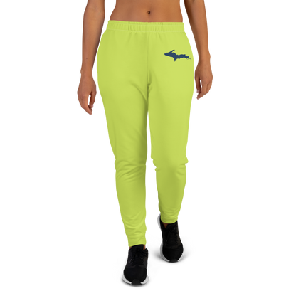 Michigan Upper Peninsula Joggers (w/ UP Outline) | Women's - Gooseberry Green