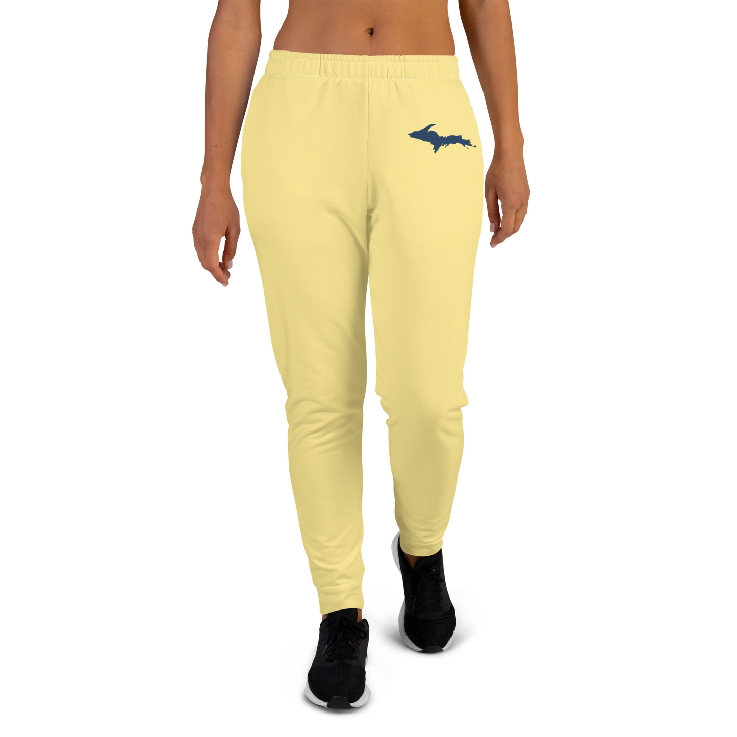 Michigan Upper Peninsula Joggers (w/ UP Outline) | Women's - Cherry Yellow