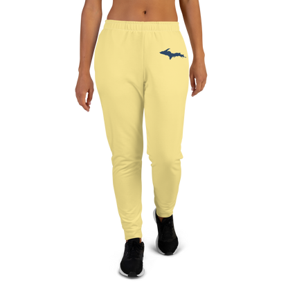 Michigan Upper Peninsula Joggers (w/ UP Outline) | Women's - Cherry Yellow