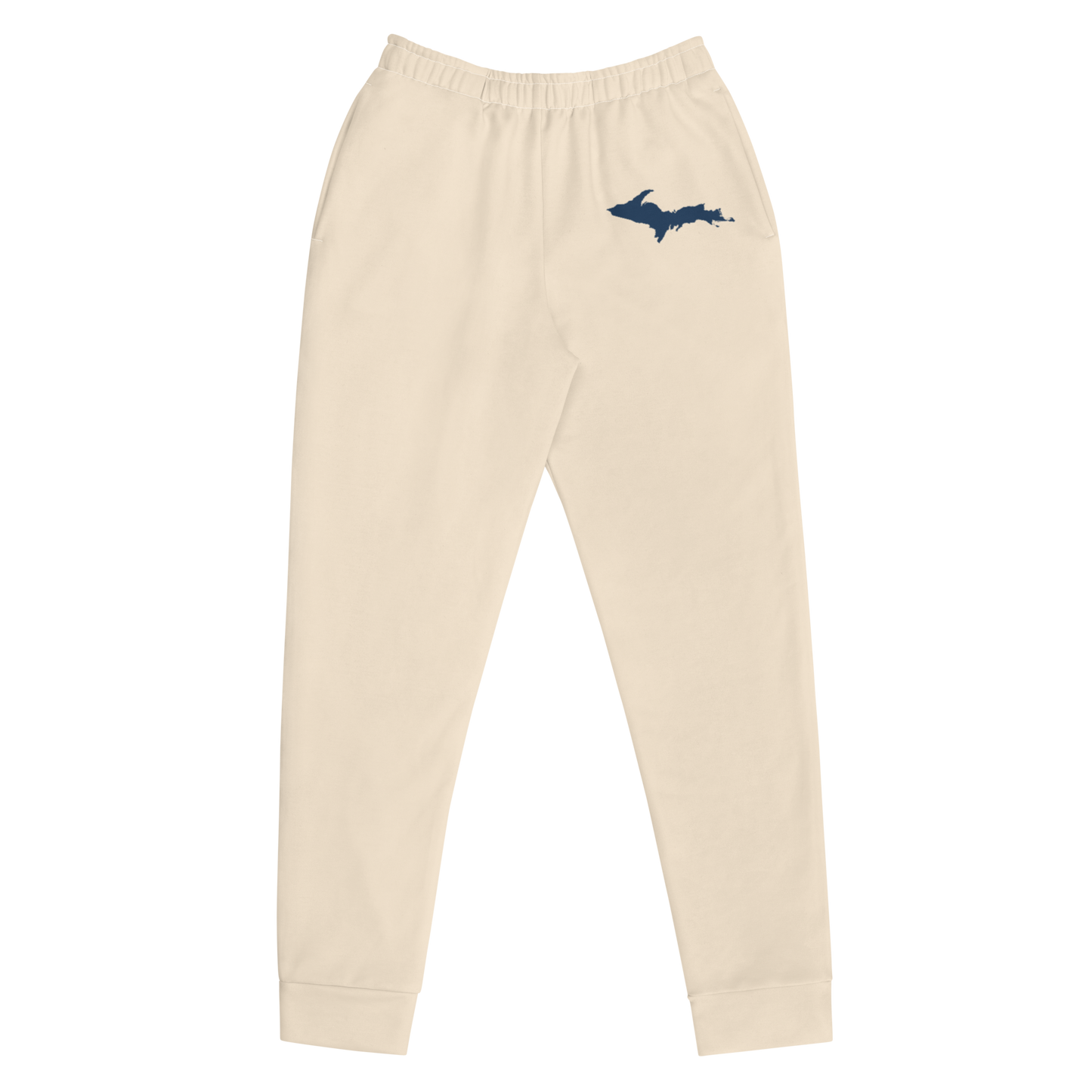 Michigan Upper Peninsula Joggers (w/ UP Outline) | Women's - Champagne White