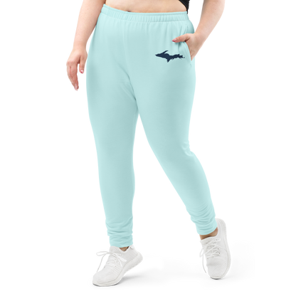 Michigan Upper Peninsula Joggers (w/ UP Outline) | Women's - Cyan