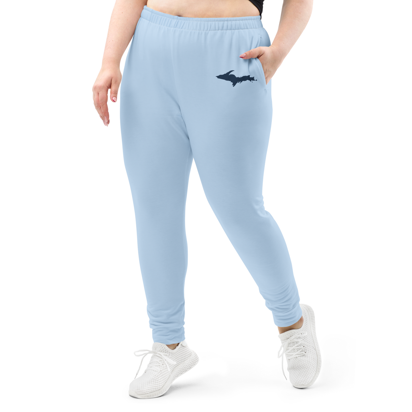 Michigan Upper Peninsula Joggers (w/ UP Outline) | Women's - Light Blue