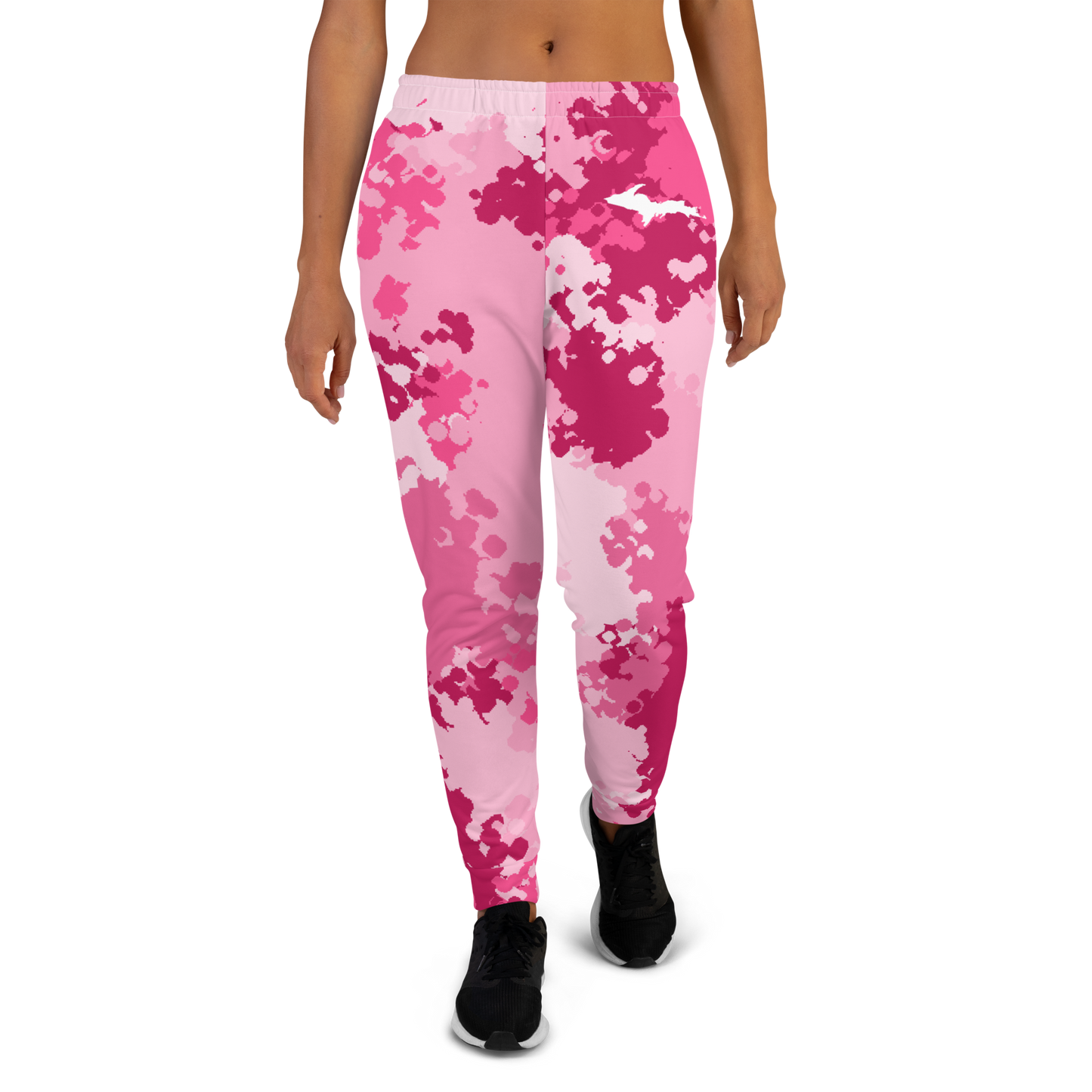 Michigan Upper Peninsula Joggers (w/ UP Outline) | Women's - Pink Camo