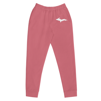 Michigan Upper Peninsula Joggers (w/ UP Outline) | Women's - Watermelon Pink